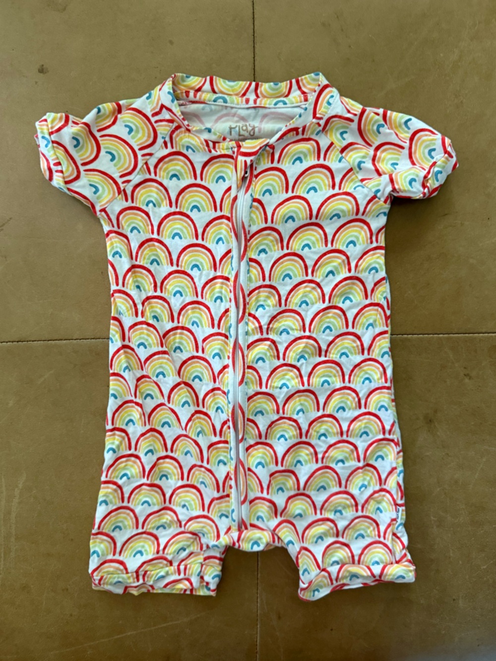 Little Sleepies Rainbow Romper 6-12M